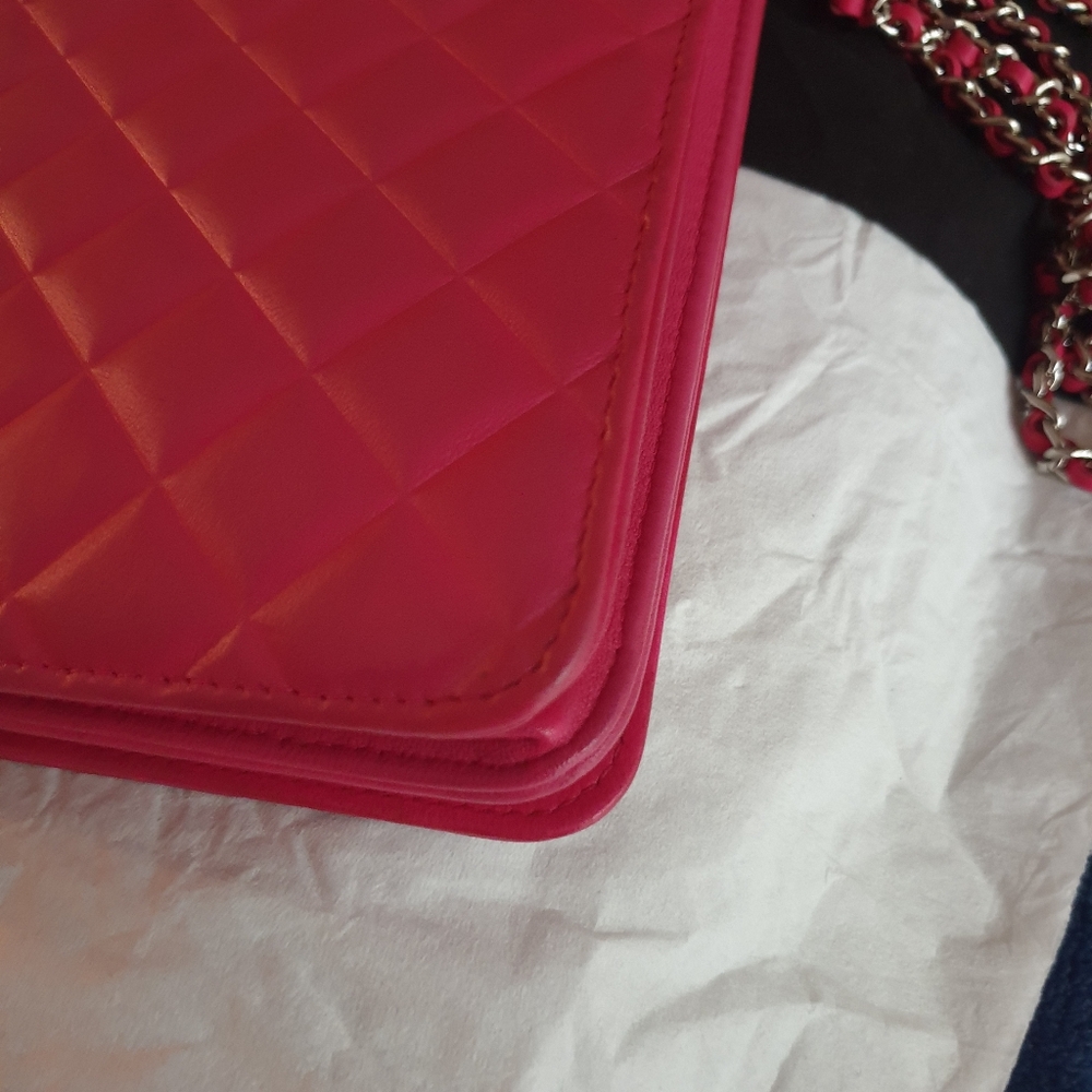 Chanel Woc Diamond CC Fuchsia - Picture 13 of 14